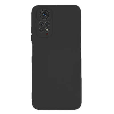 Husa Silicon Silk Touch compatibila cu Xiaomi Redmi Note 11 Pro 5G, interior catifea, Negru