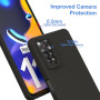 Husa Silicon Silk Touch compatibila cu Xiaomi Redmi Note 11 Pro 5G, interior catifea, Negru