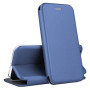Husa de protectie tip carte pentru Samsung Galaxy S22, Inchidere magnetica, Albastru