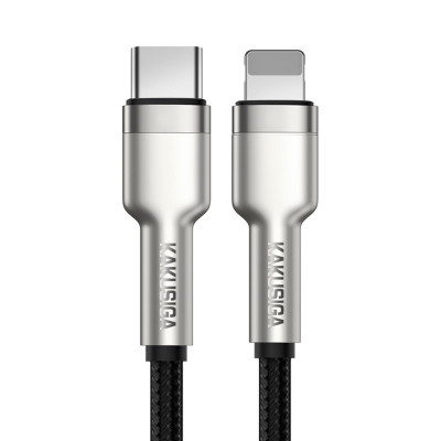 Cablu Date si Incarcare Kakusiga KSC-685 mufa tip Lightning la USB-C 20W PD, Gri