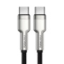 Cablu Date si Incarcare Kakusiga KSC-685 mufa USB-C la USB-C 60W PD, Gri