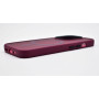 Husa Matte Transparent Silicon compatibil MagSafe pentru iPhone 15 Violet