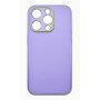 Husa eleganta din piele ecologica cu insertii aurii, Full protection, pentru iPhone 15, Lavanda