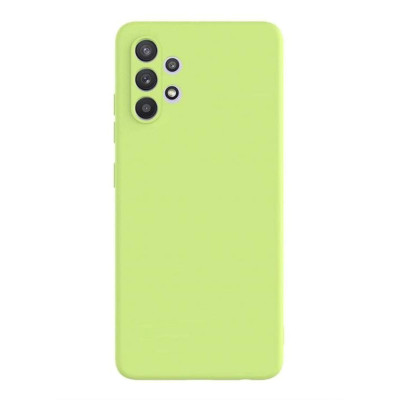 Husa din silicon compatibila cu Samsung Galaxy A13 4G cu protectie la camera, silk touch, Verde