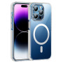 Husa de protectie din policarbonat Hoco Magnetic Dual-Color Case pentru iPhone 15 Pro Max - Alb