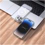 Husa de protectie din silicon Hoco Transparent Magnetic Case, pentru iPhone 15 - Alb