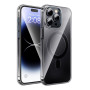 Husa de protectie din silicon Hoco Transparent Magnetic Case, pentru iPhone 15 - Negru