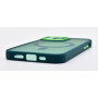 Husa Matte Silicon Camera Protection compatibil MagSafe pentru iPhone 11 Verde Inchis