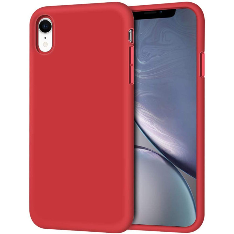 Husa Silk Touck Rosu Apple iPhone XR og