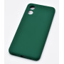 Husa de protectie din silicon pentru Motorola Moto E13, SoftTouch, interior microfibra, Verde Inchis