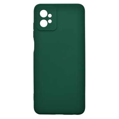 Husa de protectie din silicon pentru Motorola Moto G32, SoftTouch, interior microfibra, Verde Inchis