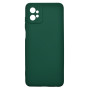 Husa de protectie din silicon pentru Motorola Moto G32, SoftTouch, interior microfibra, Verde Inchis