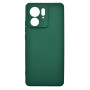 Husa de protectie din silicon pentru Motorola Moto Edge 40, SoftTouch, interior microfibra, Verde Inchis