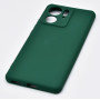 Husa de protectie din silicon pentru Motorola Moto Edge 40, SoftTouch, interior microfibra, Verde Inchis