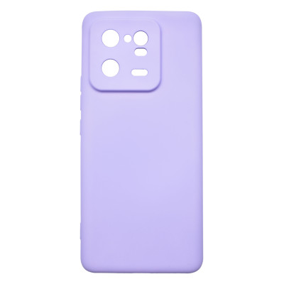 Husa de protectie din silicon pentru Xiaomi 13 Pro, SoftTouch, interior microfibra, Lilac