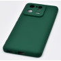 Husa de protectie din silicon pentru Xiaomi 13 Pro, SoftTouch, interior microfibra, Verde Inchis