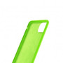 Husa pentru iPhone 11, ultra slim, silk touch Verde Neon, interior din catifea, protectie camera, protectie ecran