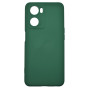 Husa de protectie din silicon pentru OPPO A57S, SoftTouch, interior microfibra, Verde Inchis