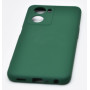 Husa de protectie din silicon pentru OPPO A57S, SoftTouch, interior microfibra, Verde Inchis