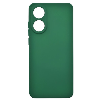 Husa de protectie din silicon pentru OPPO A78 4G, SoftTouch, interior microfibra, Verde Inchis