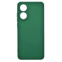 Husa de protectie din silicon pentru OPPO A78 4G, SoftTouch, interior microfibra, Verde Inchis