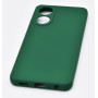 Husa de protectie din silicon pentru OPPO A78 4G, SoftTouch, interior microfibra, Verde Inchis