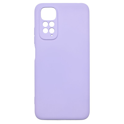 Husa de protectie din silicon pentru Redmi Note 11, SoftTouch, interior microfibra, Lilac