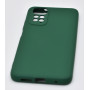 Husa de protectie din silicon pentru Redmi Note 11, SoftTouch, interior microfibra, Verde Inchis