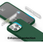 Husa de protectie din Silicon cu Microfibra la interior compatibila iPhone 15, Verde inchis