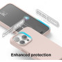 Husa de protectie din Silicon cu Microfibra la interior compatibila iPhone 15, Roz