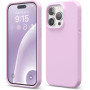 Husa de protectie din Silicon cu Microfibra la interior compatibila iPhone 15, Lilac