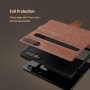 Husa Protectie Nillkin Aoge Leather Series pentru Samsung Galaxy Z Fold5, Maro