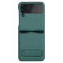 Husa Protectie Nillkin Qin Series Piele Ecologica pentru Samsung Galaxy Z Flip5, Verde inchis