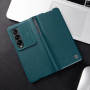 Husa Protectie Nillkin Qin Series Piele Ecologica pentru Samsung Galaxy Z Fold5, Verde