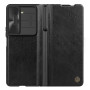 Husa Protectie Nillkin Qin Series Piele Ecologica pentru Samsung Galaxy Z Fold5, Negru