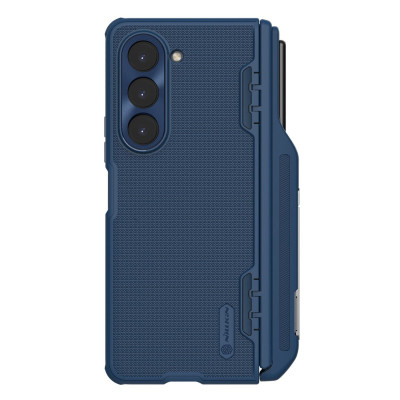 Husa Protectie Nillkin Super Frosted Shield Series pentru Samsung Galaxy Z Fold4, Albastru