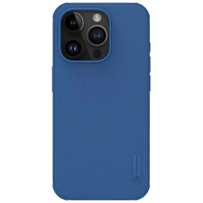 Husa Protectie Nillkin Super Frosted Shield Series pentru iPhone 15, Albastru