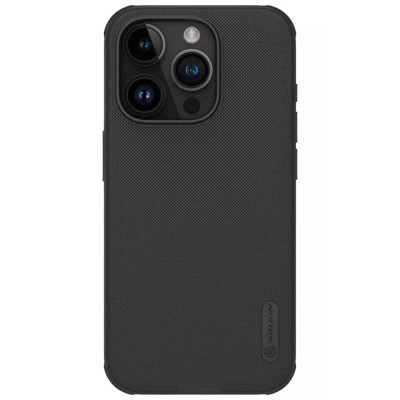 Husa Protectie Nillkin Super Frosted Shield Series pentru iPhone 15, Negru