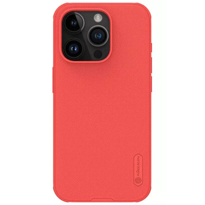 Husa Protectie Nillkin Super Frosted Shield Series pentru iPhone 15, Rosu