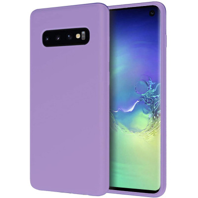 Husa Samsung Galaxy S10 Plus, ultra slim, silicon Mov, cu interior de catifea, silk touch