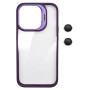 Husa Protectie din Policarbonat cu stativ si protectie camere, pentru iPhone 11, Violet