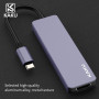 KAKU GELANG SERIES Type-C 5 in 1 multifunctional USB 3.0docking station Support SD / TF si rezolutie 4k