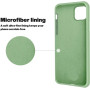 Husa protectie pentru iPhone 12 Pro , ultra slim din silicon Verde,silk touch, interior din catifea