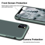 Husa protectie pentru iPhone 11 Pro Max, ultra slim din silicon, silk touch, interior din catifea, Verde inchis