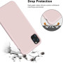 Husa protectie pentru iPhone 11 Pro Max , ultra slim din silicon, silk touch, interior din catifea, Roz