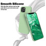 Husa protectie pentru iPhone 12 Pro MAX, ultra slim din silicon Verde,silk touch, interior din catifea