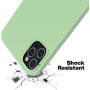 Husa protectie pentru iPhone 12 Pro MAX, ultra slim din silicon Verde,silk touch, interior din catifea