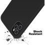 Husa protectie pentru iPhone 12 Pro MAX, ultra slim din silicon Negru,silk touch, interior din catifea