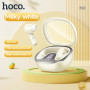 Casti Bluetooth TWS cu Carcasa Transparenta si Display Digital - Hoco Shadow (EQ6) - Milky White