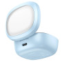 Casti Bluetooth TWS cu Carcasa Transparenta si Display Digital - Hoco Shadow (EQ6) - Milky White